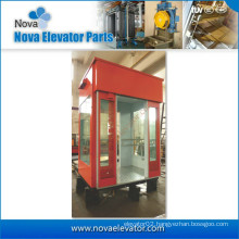 Lift Cabin for Observation Elevator with Glass Wall and Handrail